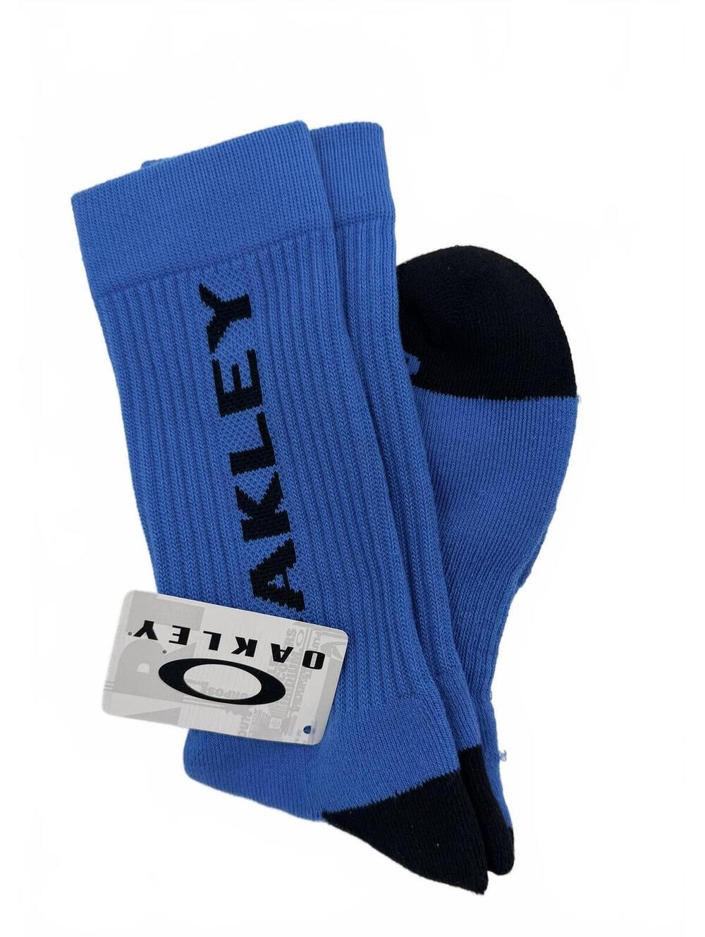 Oakley 932060VT-670 Crew Socks Electric Blue/Black Men's Med